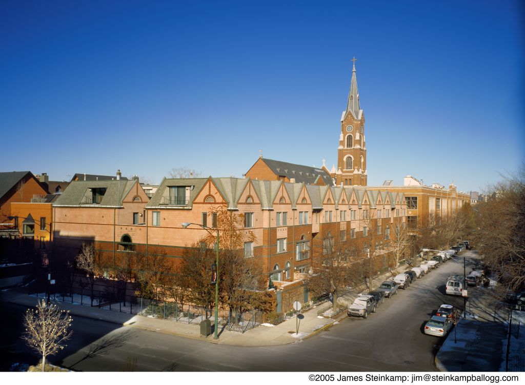 St. Michaels Townhouses and High School, Chicago 1992-1995